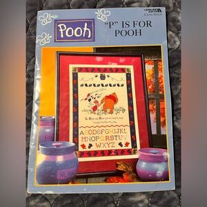 Cross Stitch book pattern,  “Winnie the Pooh”.